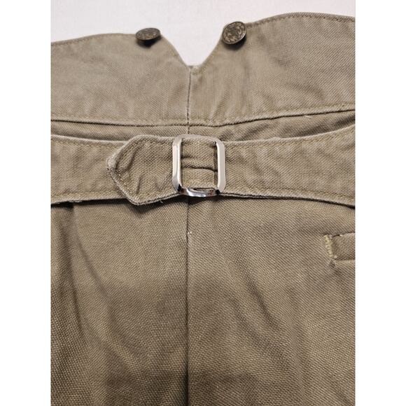 Classic Oldwest Styles Kahki Canvas Button Fly Buckle Back Pants Size 36 X 33.5 - Picture 6 of 9